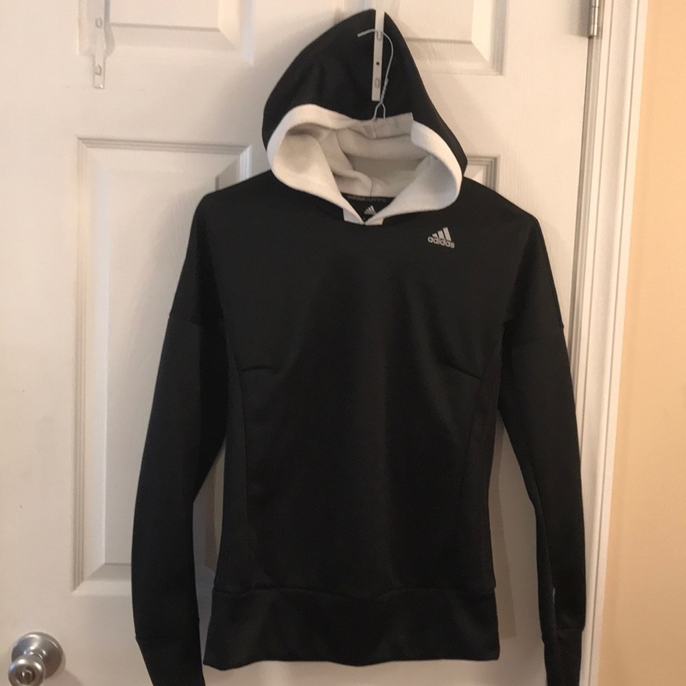 NEVER WORN black Adidas running sweater